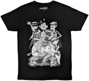[Rock Off officially licensed products] Gorillaz George Spray T Shirt