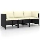 3-Seater Outdoor Lounge Cushions Set Garden Patio Sofa Couch Wicker Furniture