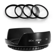 58mm Lens Hood Flower Petal,Macro Filter Kit for CANON Rebel EOS 18-55,75-300mm