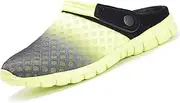 [Gaatpot] Garden Clogs Summer Slippers Yard Mule Slip Resistant Beach Sandals Unisex Adults' Casual Sports Shoes,UK3.5-12, Black Blue, 6.5 UK