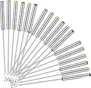 WeiLaiKeQi 18Pcs Cheese Fondue Utensils Hot Dog Forks Campfire Skewers Hot Pot Forks for BBQ