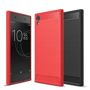 YANGYI 揚邑-Sony Xperia XA1 Ultra 6吋 碳纖維拉絲紋軟殼散熱防震抗摔手機殼