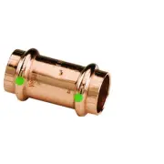 ProPress Zero Lead Copper Coupling with Stop 1/2-Inch P x P, 10-Pack