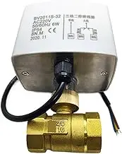 3/4" Brass Electric Ball Valve Three-Wire Two-Control Two-Way for Air-Conditioning Floor Heating and Water Heating Control 220V(24VDC)