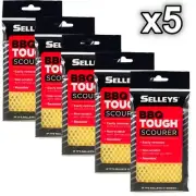 Selleys Wash Up Wiz BBQ Tough Scourer x5 Safe Scourer Cloth Non Scratch Wizz