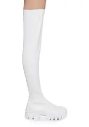 [AZALEA WANG] Favored Knee High Boots - White