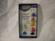 Wine & Beverage Charms Set of 6 Seashells with wire.Fits around most stemware