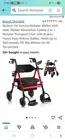 Strollaid Rollator Walker-red
