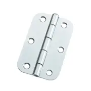 Lane 90 x 58 x 1.6mm Zinc Plated Loose Pin Durasmooth Radius Butt Hinge