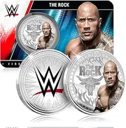 FANTASY CLUB The Rock WWE 32mm Official Collectible Coin - Tribute to The Folk Champion and World Superstar Limited Edition for Fans and Collectors