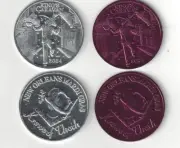 KREWE OF THOTH 2024 KINGS CARAVAN MARDI GRAS DOUBLOON SET OF 2