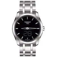 在飛比找PChome24h購物優惠-TISSOT Couturier 系列 Date時尚腕錶-黑