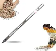 Sampler Sampling Probe, Grain Probe Sampler, 2m Diameter and Double Tube Stratified Design, 90° Rotation Open The Feed Inlet and Easy to Take Soil Samples, for Lawn, Garden, Farm Sampling