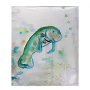 Betsy Drake Betsy's Manatee Fleece Throw