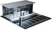 Alloy Car Model Toy Display Stand for me&rc&ed&ES for Be&nz 1:64 car Showroom Lighting Parking lot Model st&or&ag&e car Model Collection Ornaments Car Garage Protection Collectibles
