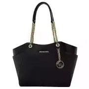 Michael Kors Jet Set Large Saffiano Leather Black Shoulder Bag