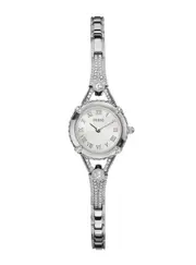 GUESS Women's Silver Angelic Glitz Watch
