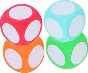 OFFIGAM 4pcs Multipurpose Classroom Dice: 6cm Blank Erasable Foam Cubes - DIY Math Activity Dice for Teachers - Games for Students