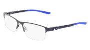 NIKE NIKE 8159 411 MATTE OBSIDIAN/RACER BLUE 57/17/145 MALE Eyewear Frame