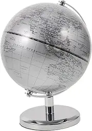 jojofuny Globe Ornament World Globes for Adults Desk Classroom Geography Learning Tools Desktop Educational Learning Geography for Rotating School Earth Adults Silk Screen