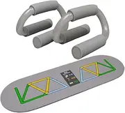 Strength Training Pushup Stands, S Shape Pushup Bar, Professional Exercise Equipment, Non-Slip Mat for Stability, Titanium Alloy Construction, Floor Workouts, Fitness Training