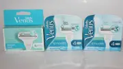 LOT (3) GILLETTE VENUS SENSITIVE RAZOR BLADE REFILL CARTRIDGES 4PACK