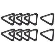 Metal Triangle Ring Buckles (20x20x2.8mm) 10pcs, Webbing Bag Clasps Matt Black