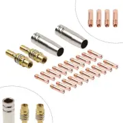 24pcs MB 15AK MIG Welding Gun Kit 030/035Contact Tip Nozzle Diffuser