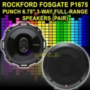 ROCKFORD FOSGATE P1675 PUNCH SERIES 6-3/4" 3-WAY COAXIAL CAR AUDIO SPEAKERS NEW