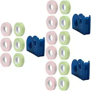 Baluue 3sets Adhesive Eyelash Tapes Easy Cutting Tool for False Lashes Fabric Tape for Eyelash Extension Skin-friendly 7pcs*3
