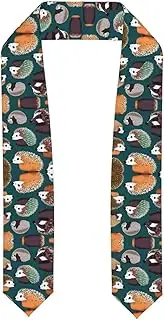 [SKKNT] Many Hedgehogs Print Graduation Shawl Stole For Academic Commencements Honor Sash Congratulations Gift