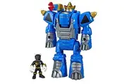 Playskool Heroes Power Rangers Morphin Zords Black Ranger and Rhino Zord 3-Inch Action Figures, Collectible Toys for Kids Ages 3 and Up
