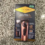 King C Gillette Beard TRIMMER PRO Set Precision Wheel w/2 Interchangeable Combs