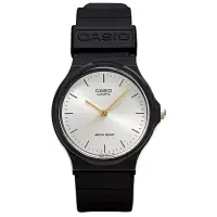 在飛比找博客來優惠-CASIO 卡西歐MQ-24極簡時尚指針中性錶-銀面金針 7