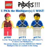LEGO® U PICK PIRATES 3 Minifigures **NEW**