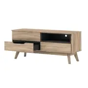 Chase Scandinavian TV Stand Cabinet Entertainment Unit 1.2m - Oak