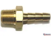 3/16" Barb x 1/8 NPT Male Brass Hose Fitting FM23 Interstate, Air Gas Fuel Water