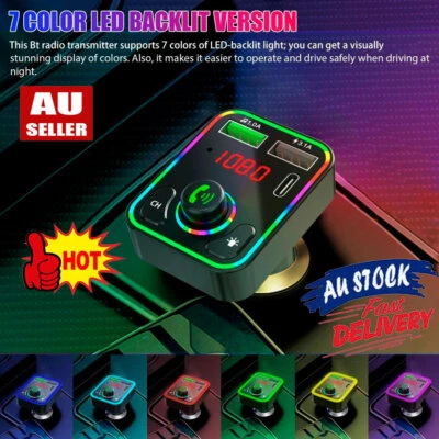 Car Bluetooth FM Transmitter Wireless USB Charger MP3 Player Handsfree Kit NRO
