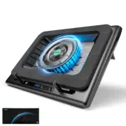 Laptop Cooling Pad Stand with 5.5inch External Cooling Fan, Fast Cooling Compute