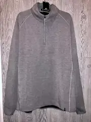 APTUS GOLF Interval 1/4 Zip Grey Pullover L/S Jacket Shirt NEW Mens Sz XL 2XL