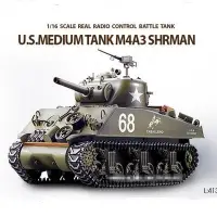 在飛比找蝦皮購物優惠-天母168  恆龍戰車SHERMAN 1:16美軍M4A3 
