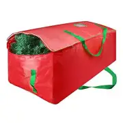 Christmas Tree Storage Bag - Xmas Large Tree Container Garland Bag Garland Red