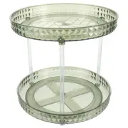 Makeup Double Layer Cosmetic Rack Rotating Storage Tray Dresser Organizer