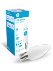 GE 4.7W LED Opal ES Candle Cool White Globe