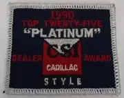 90's Cadillac Auto Award embroidered patch Jeans Cap Shirt 1990 A-19