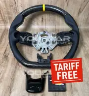 TARIFF FREE CARBON Nappa Leather Steering Wheel for MINI F54 F55 F56 F57 F60 21+ (for: Mini)