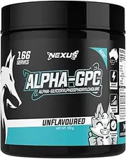 Nexus Alpha GPC 500mg Powder – 166 serves 100g Unflavoured Cognitive Support Supplement – Boosts Memory, Focus, Mental Clarity & Power Output – Pure Choline Source for Brain & Performance
