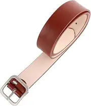 [LIFKOME] 1pc Adjustable Leather Belt for Women Stylish Khaki Casual Belt with Square Buckle Versatile Fashion Accessory Outfit