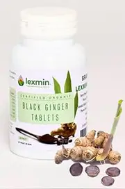 Lexmin® Black Ginger Energy Boost Tablets | Award-Winning Antioxidant & Circulation Support | Vegan & Non-GMO (80)