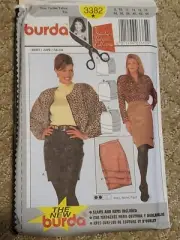 Burda 3382 UNCUT Sewing Pattern, Misses' Skirt, Size 8-18